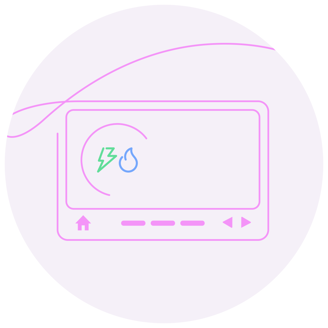 See your usage in pounds and pence
You’ll get a free smart meter display for your home that shows your usage in real time. So you can see where you can save money.
